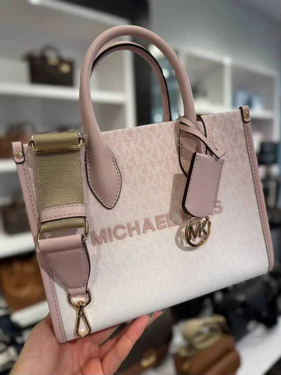 Bolso tote Mirella Ciel Claire Pequeño Rosado