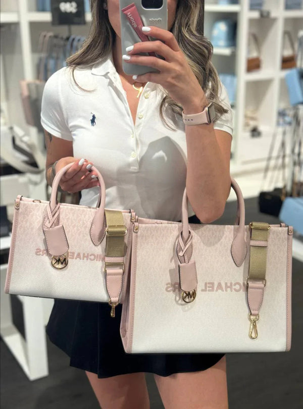 Bolso tote Mirella Pwder Blush Mediano