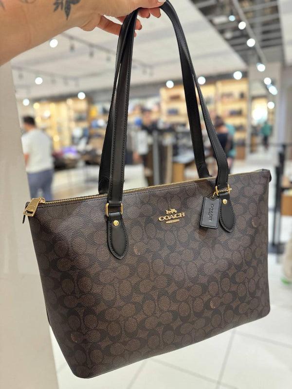 Gallery Tote Bag Oro/Nogal/Negro