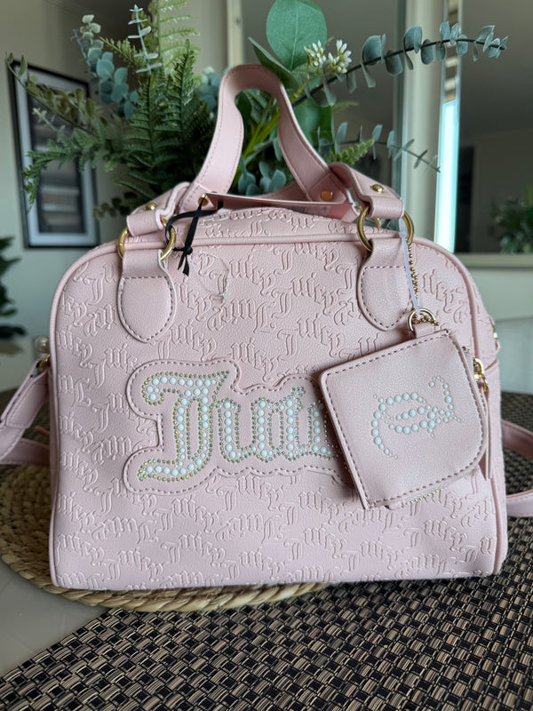 Cartera Juicy Couture – String of Pearls Satchel Pink Diamond